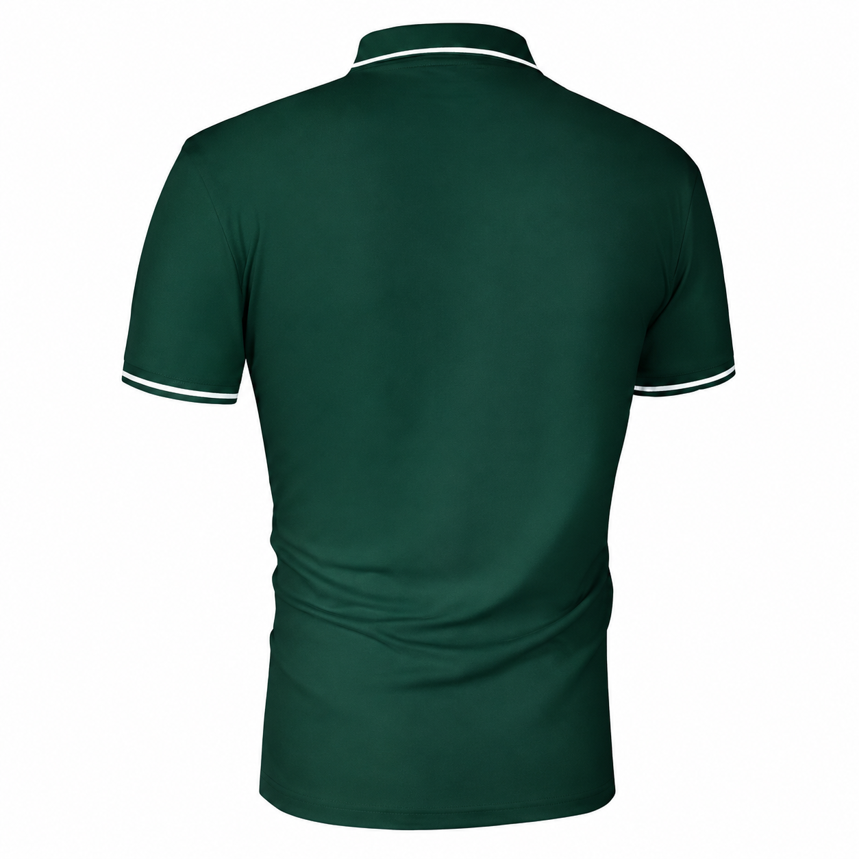 AACHIPAN® Men's Trendy Green Polo T-Shirt – Premium Cotton Blend Casual Regular Fit Polo Tee - Image 2