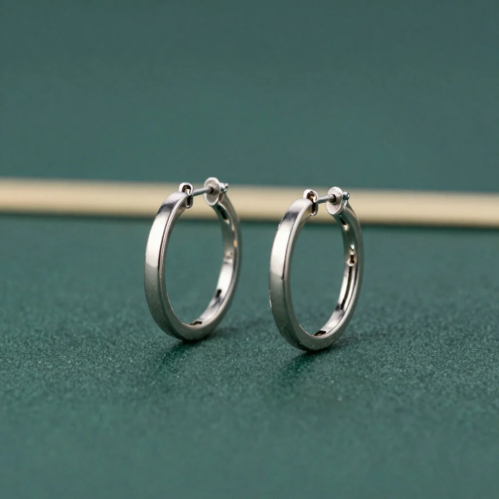 Aster Silver Hoops